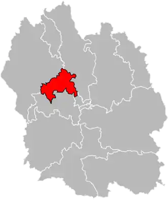 Locatie van het kanton