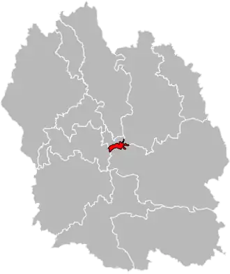 Locatie van het kanton