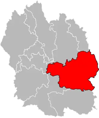 Locatie van het kanton