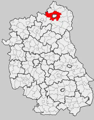 Ligging in het woiwodschap