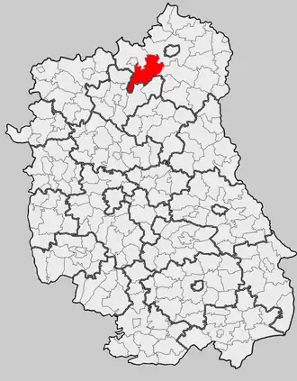 Ligging in het woiwodschap