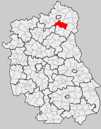 Ligging in het woiwodschap