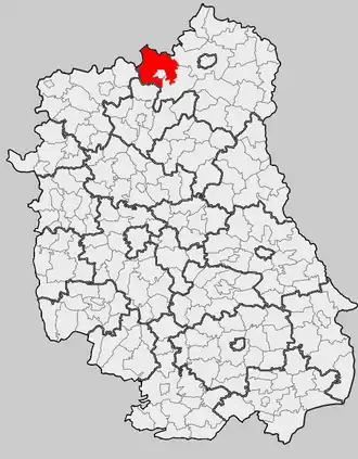 Ligging in het woiwodschap