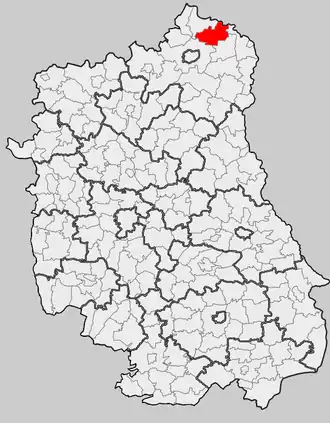 Ligging in het woiwodschap