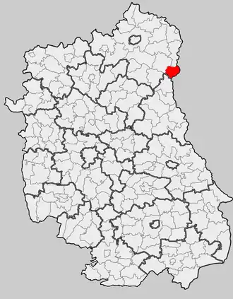 Ligging in het woiwodschap