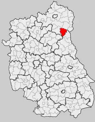 Ligging in het woiwodschap