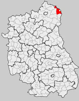 Ligging in het woiwodschap