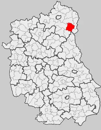 Ligging in het woiwodschap