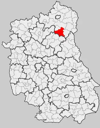 Ligging in het woiwodschap