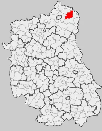 Ligging in het woiwodschap