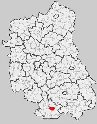 Ligging in het woiwodschap