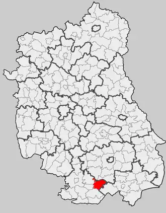 Ligging in het woiwodschap