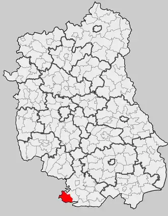 Ligging in het woiwodschap