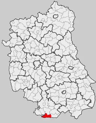 Ligging in het woiwodschap