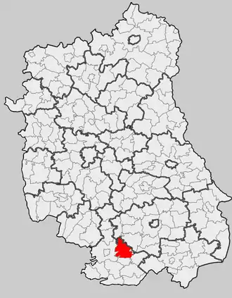 Ligging in het woiwodschap