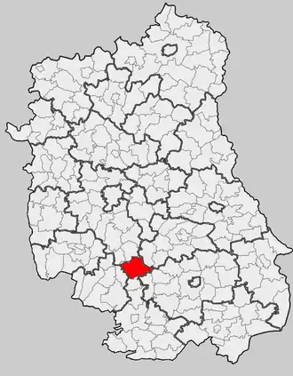 Ligging in het woiwodschap