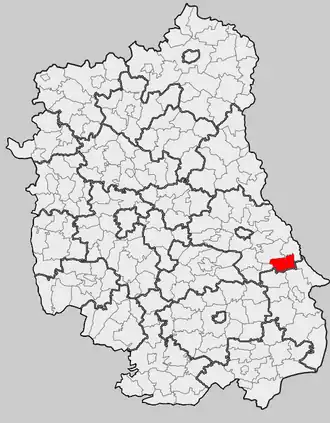 Ligging in het woiwodschap