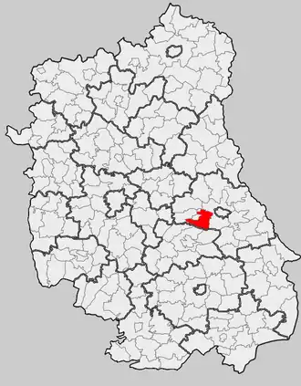 Ligging in het woiwodschap