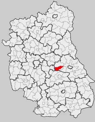 Ligging in het woiwodschap