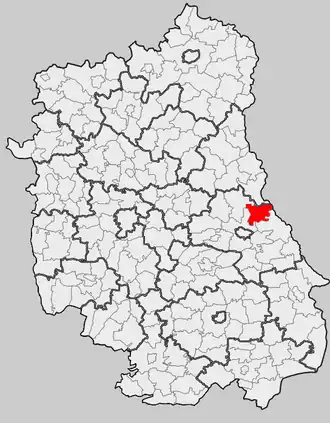 Ligging in het woiwodschap