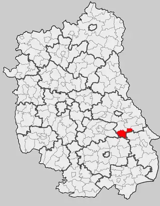 Ligging in het woiwodschap