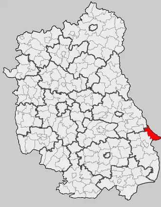 Ligging in het woiwodschap