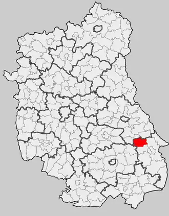 Ligging in het woiwodschap