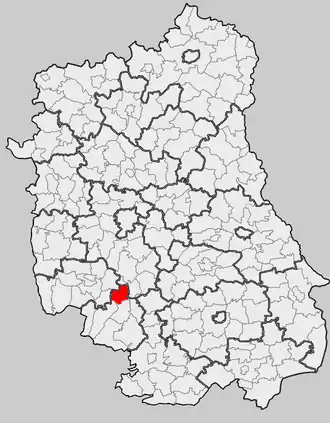 Ligging in het woiwodschap