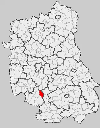 Ligging in het woiwodschap