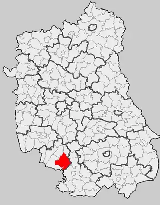 Ligging in het woiwodschap