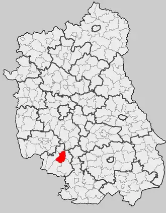 Ligging in het woiwodschap