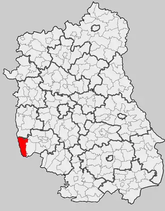 Ligging in het woiwodschap