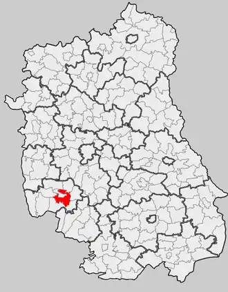 Ligging in het woiwodschap