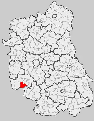 Ligging in het woiwodschap