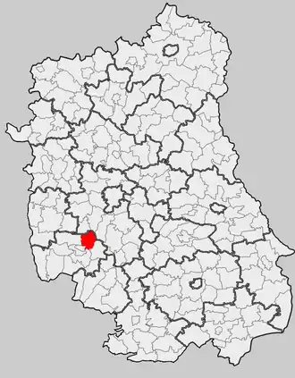 Ligging in het woiwodschap