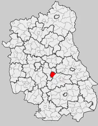 Ligging in het woiwodschap