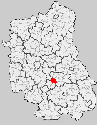 Ligging in het woiwodschap