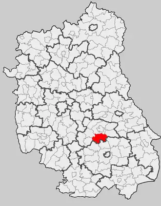 Ligging in het woiwodschap