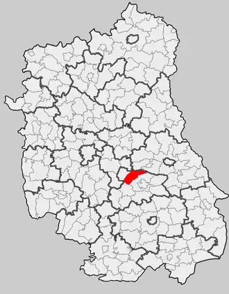 Ligging in het woiwodschap