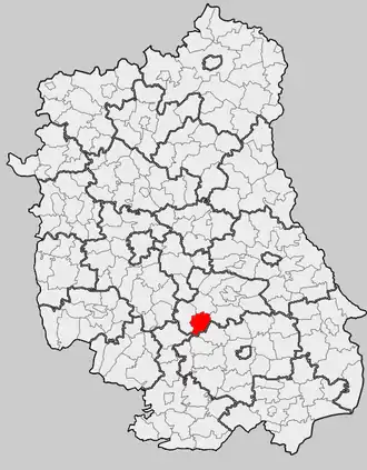 Ligging in het woiwodschap