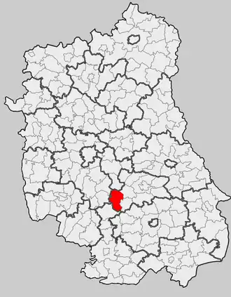 Ligging in het woiwodschap