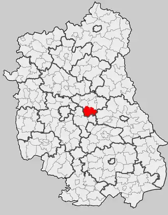 Ligging in het woiwodschap