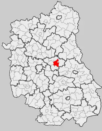 Ligging in het woiwodschap