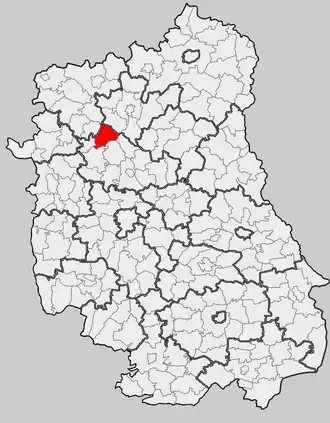 Ligging in het woiwodschap