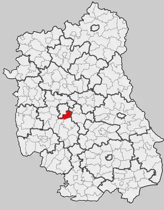 Ligging in het woiwodschap