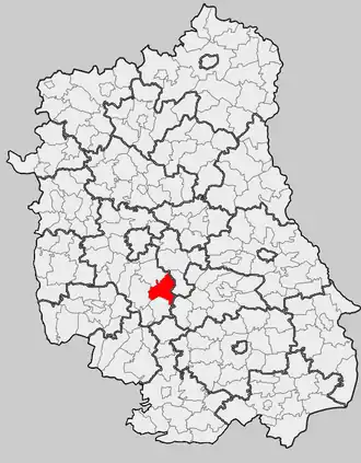 Ligging in het woiwodschap