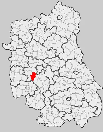 Ligging in het woiwodschap