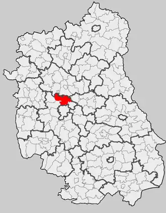 Ligging in het woiwodschap