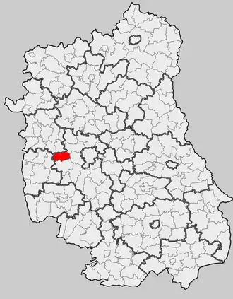 Ligging in het woiwodschap