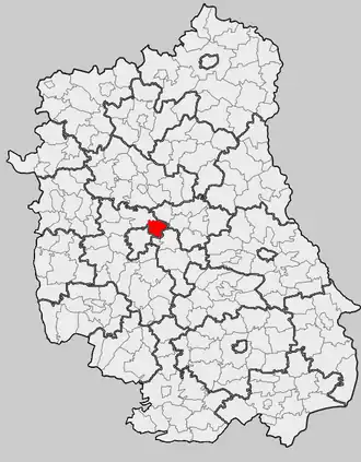 Ligging in het woiwodschap